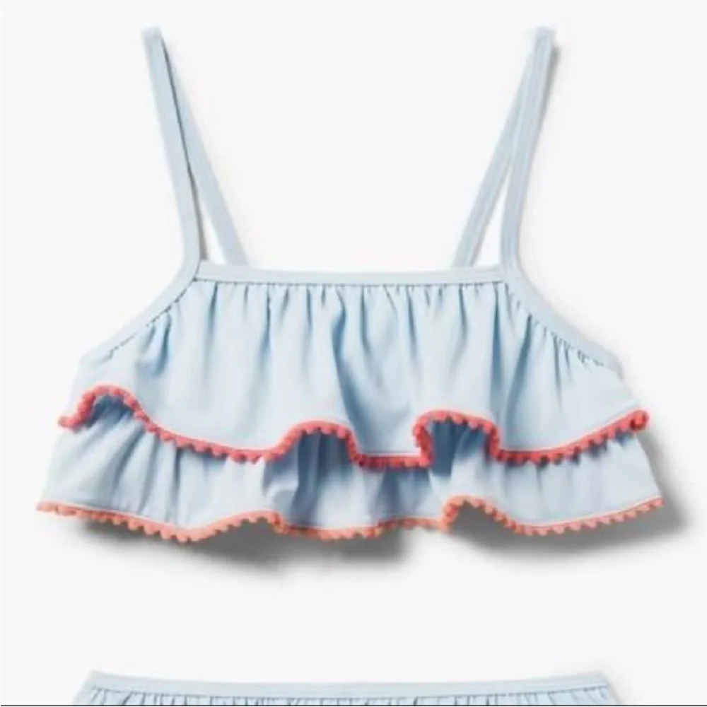 Gymboree Sky Blue Ruffle Swimsuit Top